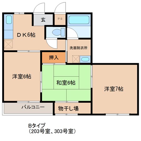 サンフラワーの物件間取画像